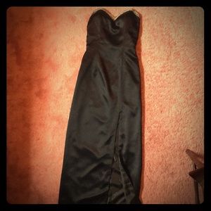 Black formal gown.